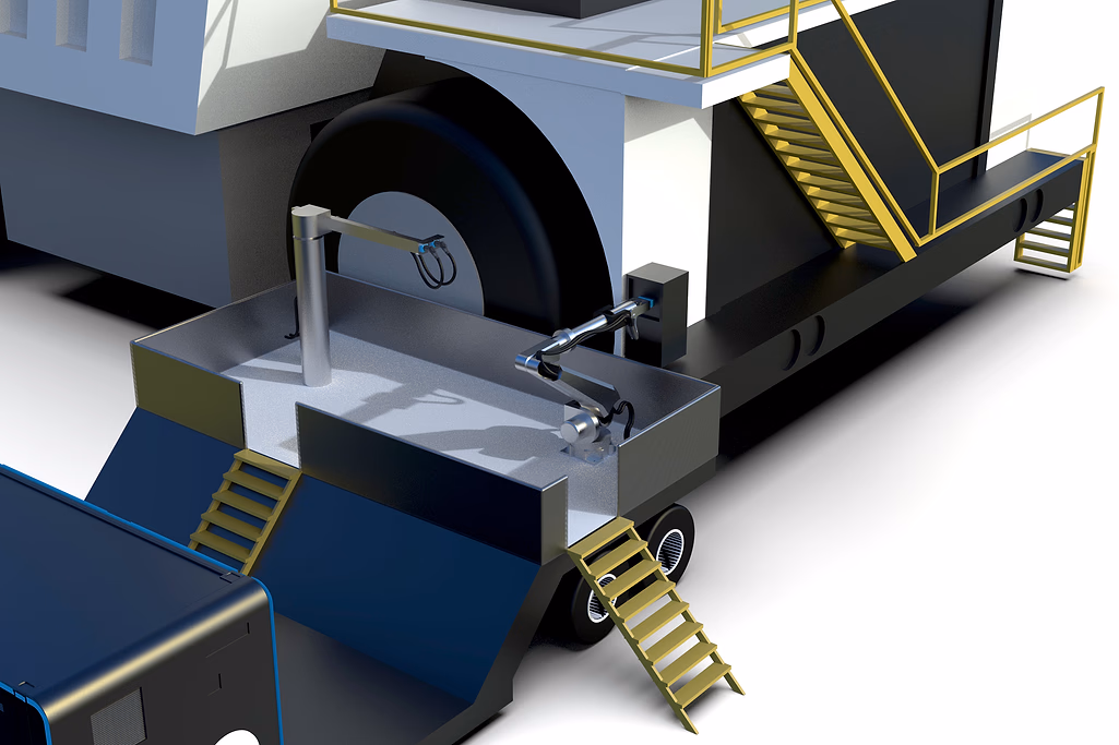 Mobile charging solution for mining in ambient environment
